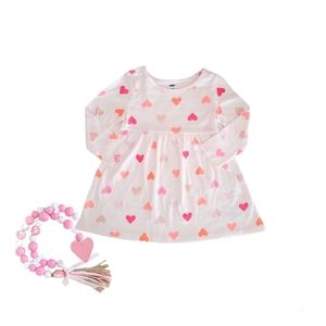 Old Navy long sleeve heart print dress